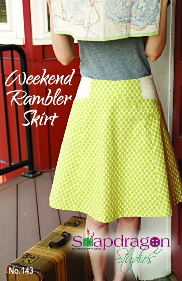 SnapDragon Studios Paper Sewing Pattern Weekend Rambler Skirt
 