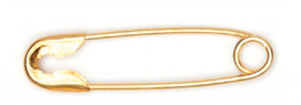 Hemline Gold Safety Pins (Value Pack)