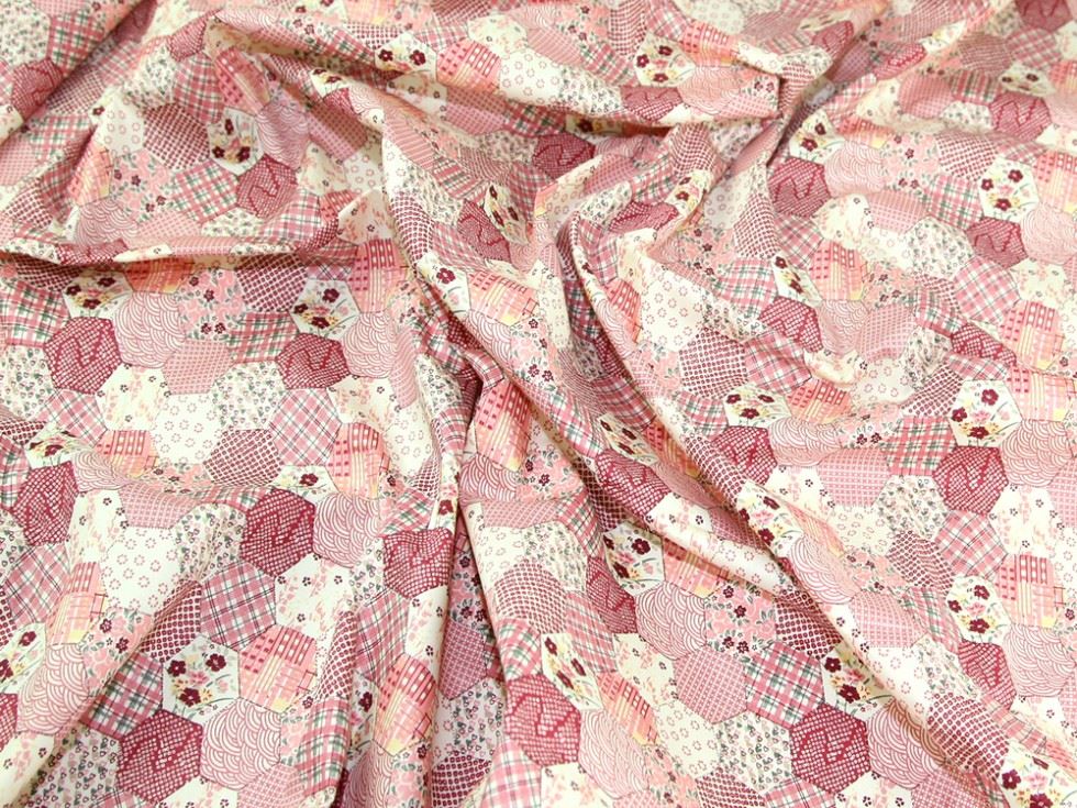 100% Cotton Poplin Fabric Pink
 
