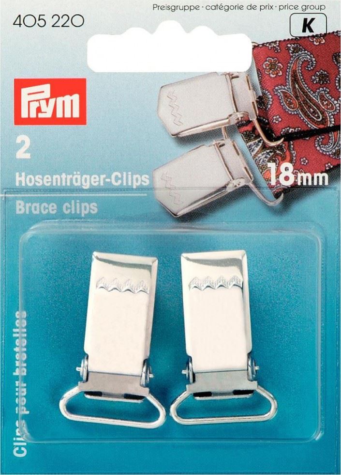 Prym Hardened Steel Brace Clips Silver
 