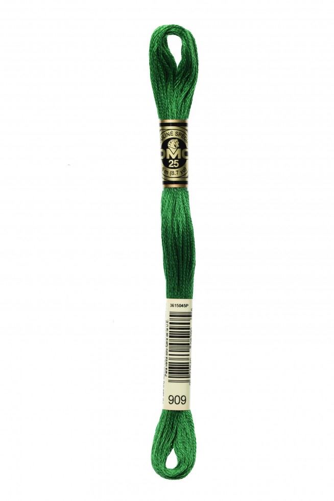 Dmc 909 Stranded Cotton Embroidery Thread