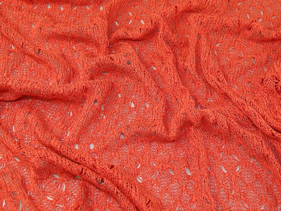 Lady Mcelroy Terracotta Crochet Lace Fabric