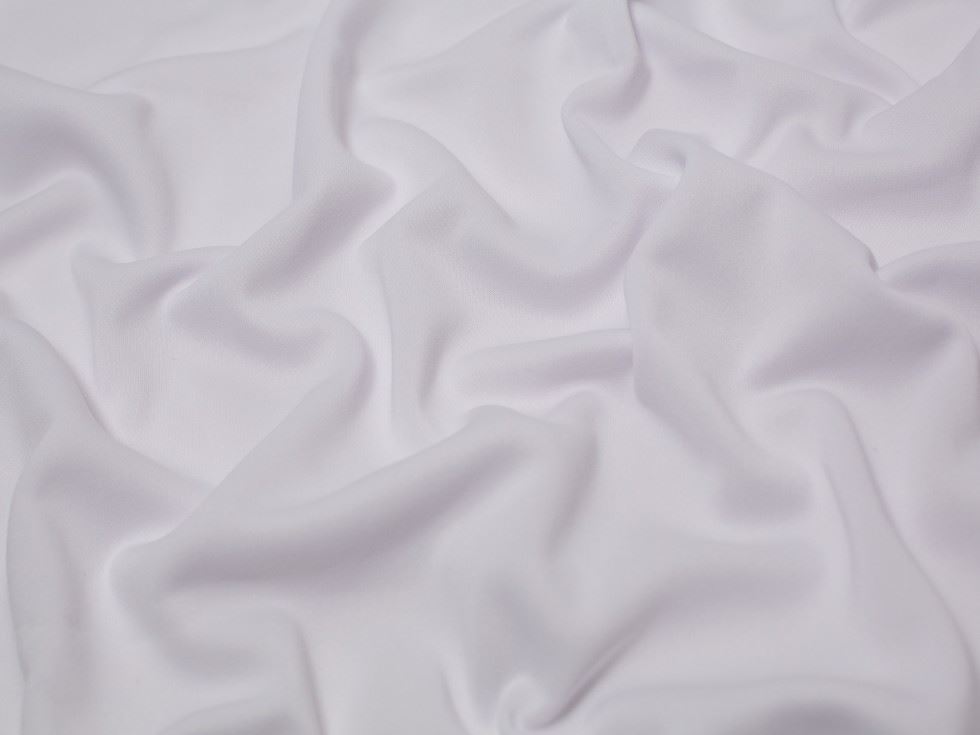 Minerva Core Range Polyester Fleece Back Sweatshirt Stretch Knit Fabric White Minerva Core Range Polyester Fleece Back Sweatshirt Stretch Knit Fabric White
