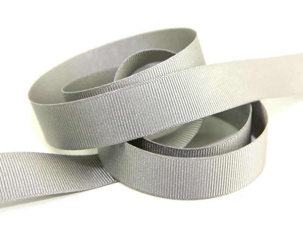 Berisfords 9704 Grey Grosgrain Ribbon