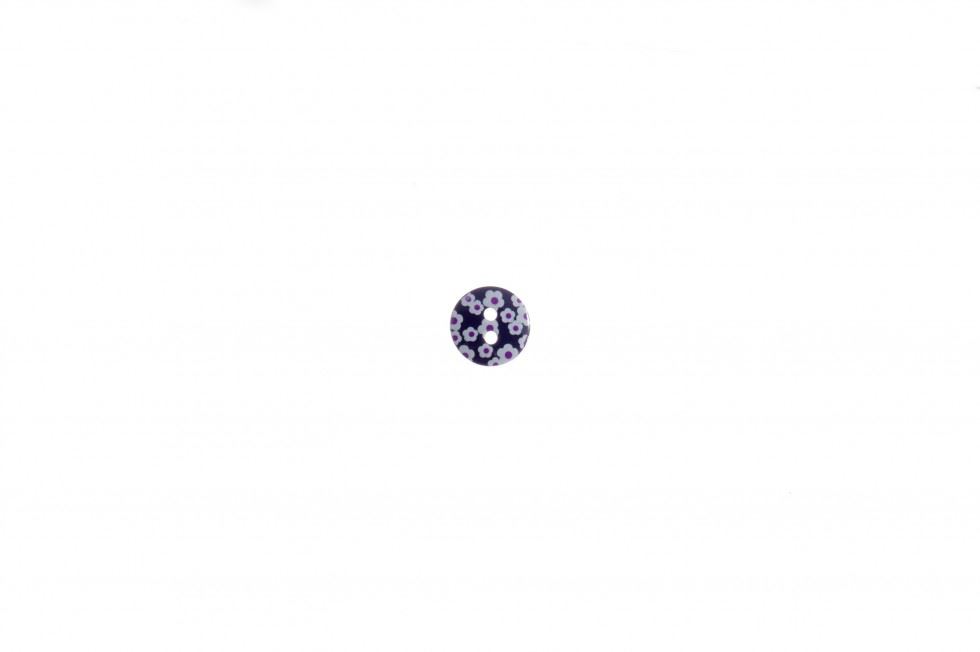 Trimits Dark Purple Round Flower Buttons (Value Pack)