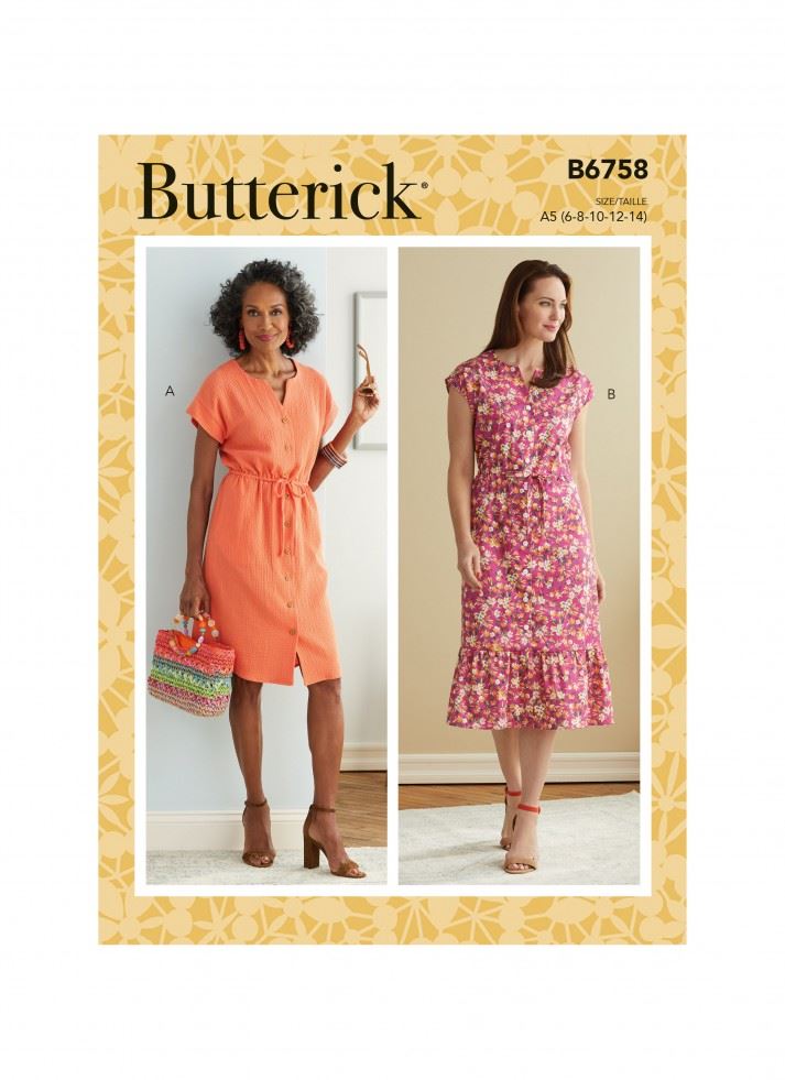 Butterick Paper Sewing Pattern 6758
 