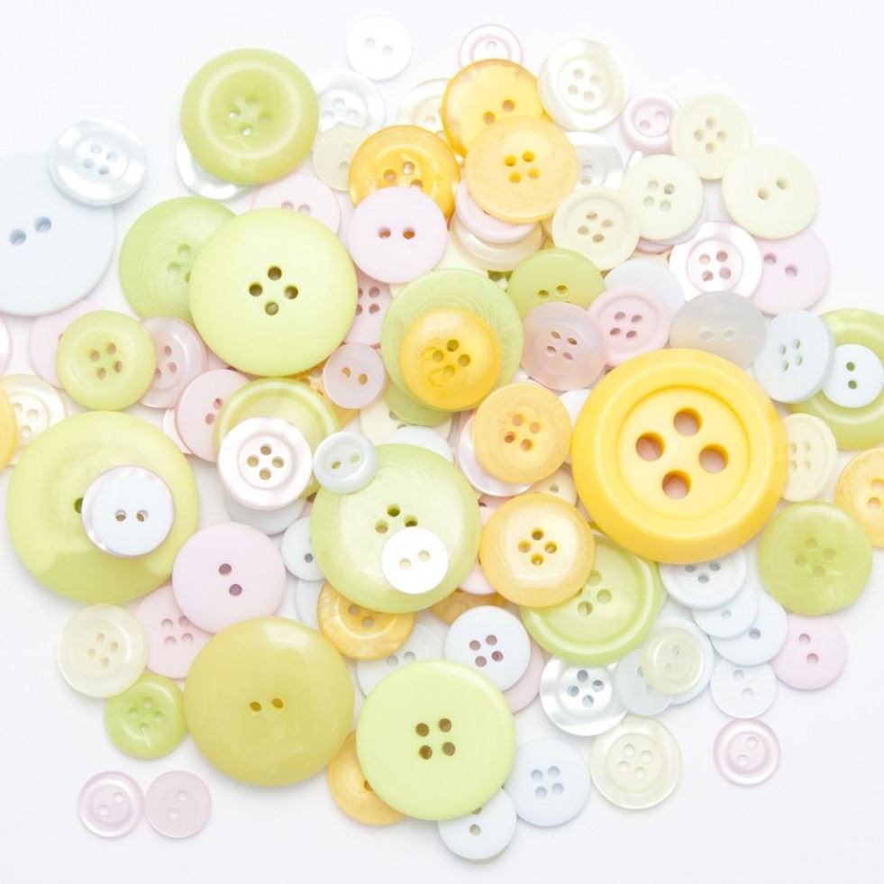 1 Kilo Assorted Buttons Bulk Value Pack Spring