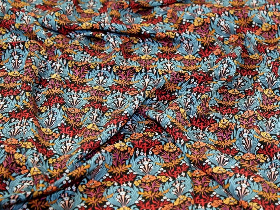 Liberty London Jewel Bronwyn Kensington Silk Crepe De Chine Fabric