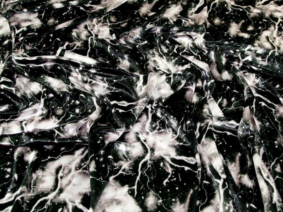 Grey Deadstock Velvet Stretch Knit Fabric