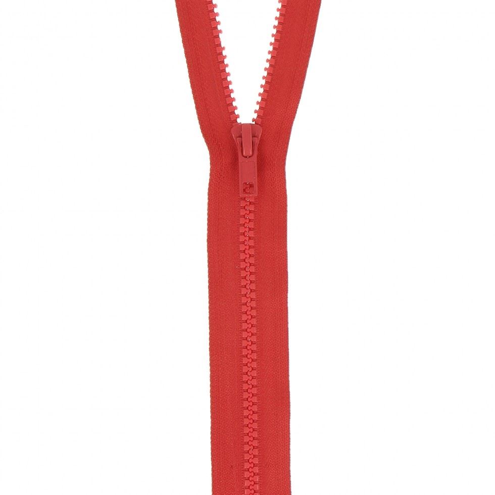 Milward Chunky Open End Zips Red