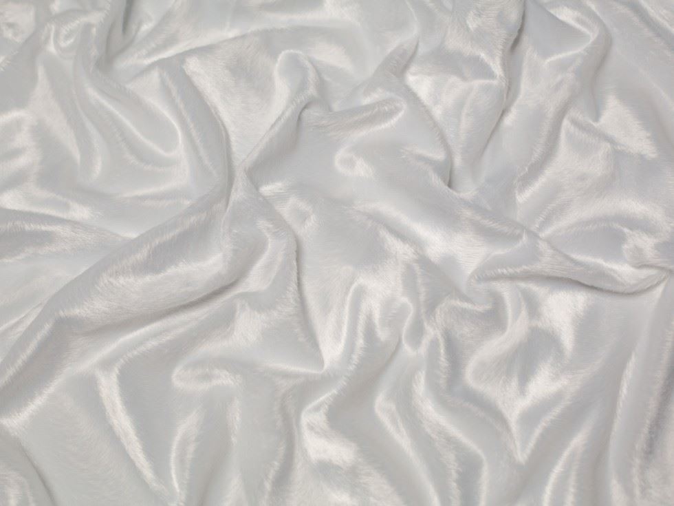 Minerva Core Range Textured Velboa Faux Fur Fabric White