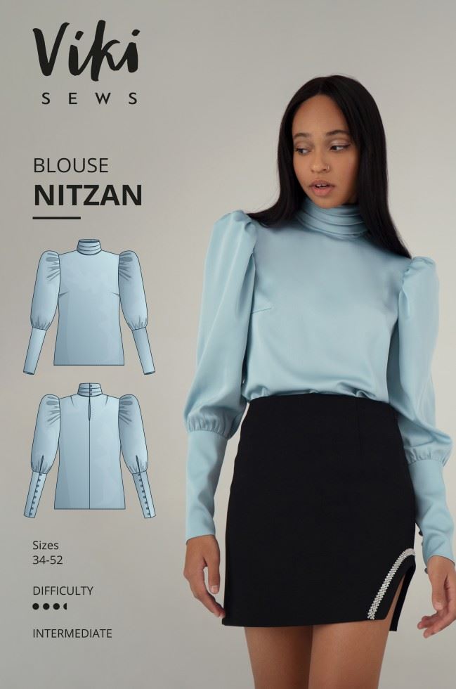 Vikisews Sewing Pattern Nitzan Blouse