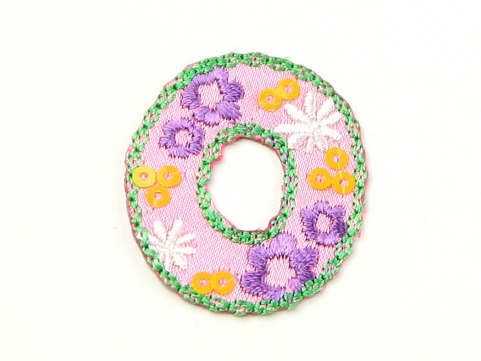 Alphabet Patch Motif (Value Pack of 3) Multicoloured Letter O