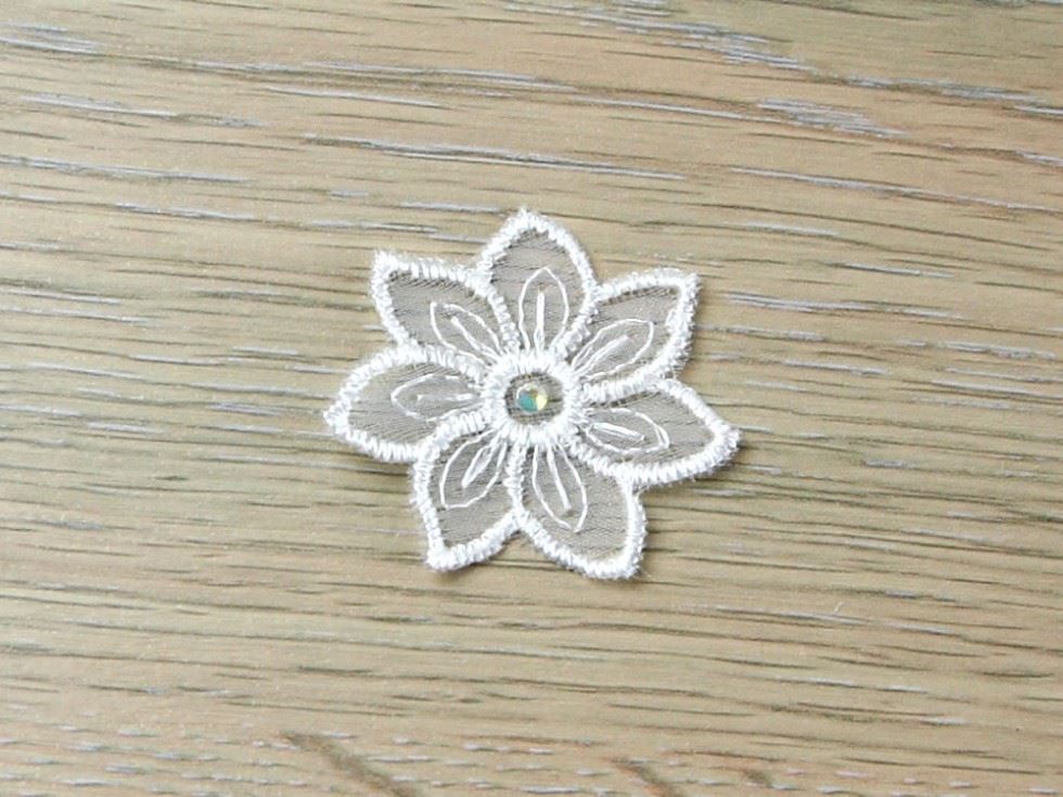Swarovski Crystal Appliques Ivory