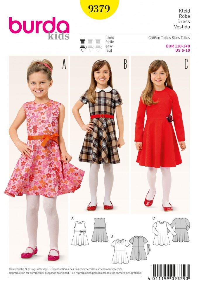 Burda Paper Sewing Pattern 9379
 