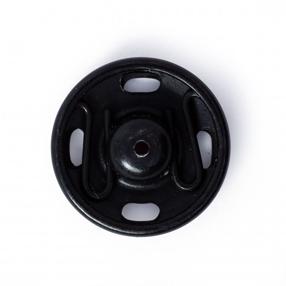 Prym Sew On Metal Snap Fasteners Black