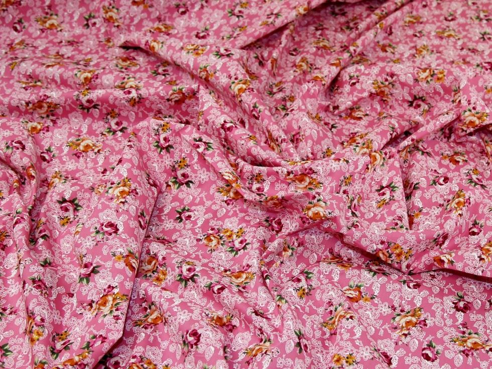 Deadstock 100% Cotton Poplin Fabric Pink
 