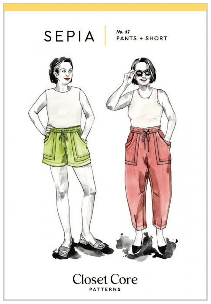Closet Core Patterns Paper Sewing Pattern Sepia Pants & Shorts
 