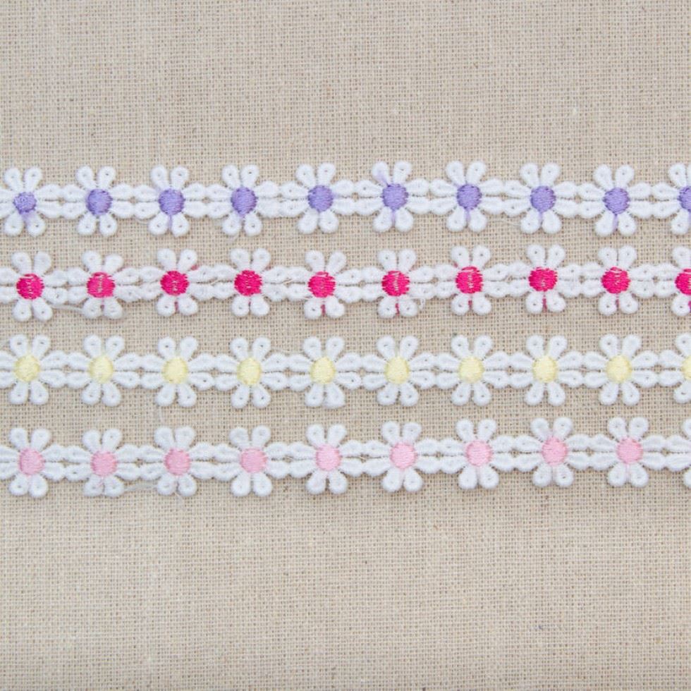 Purple Guipure Lace Trim