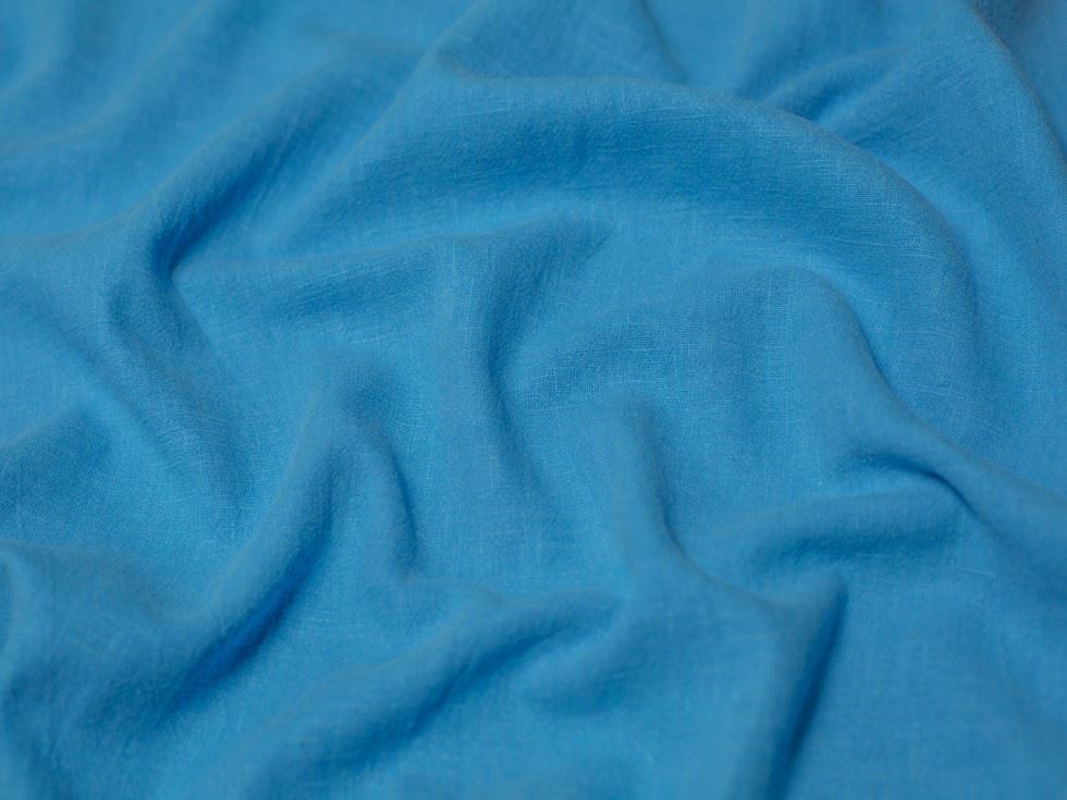 Minerva Soft Stonewashed Ramie Linen Weave Fabric Turquoise Ramie/Linen Minerva Core Range Nt-02155-004