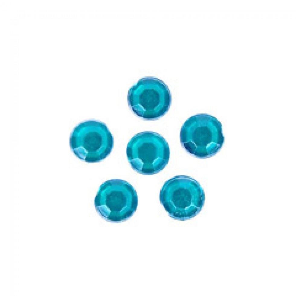 Trimits Round Stick On Diamantes Green
 