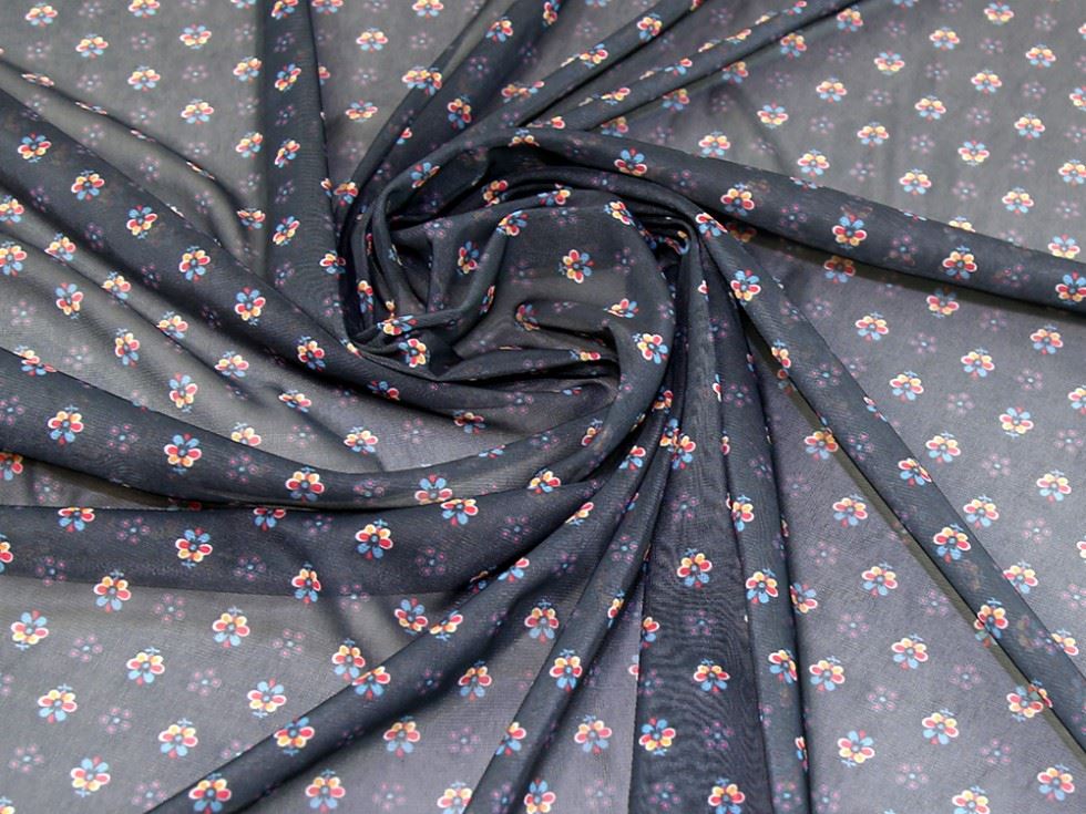 Deadstock Stretch Mesh Fabric Black