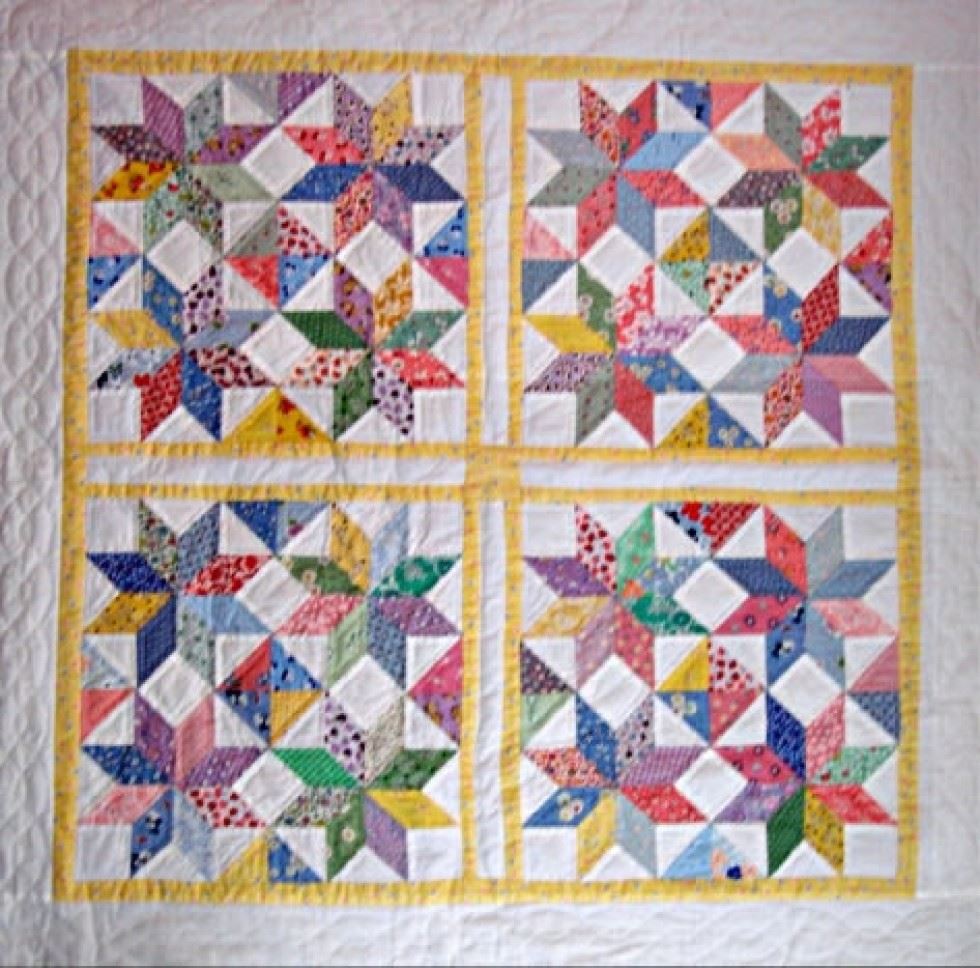 Paper Pieces EPP Quilting Pattern Yesterdays Stars
 