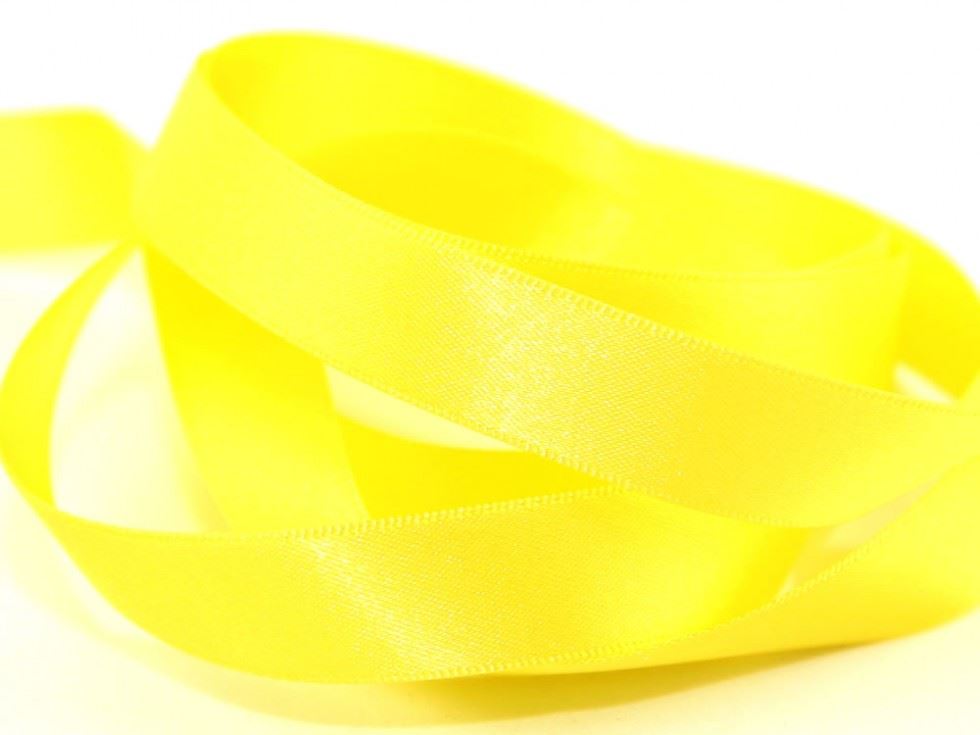 Berisfords 679 Yellow Double Faced Satin Ribbon