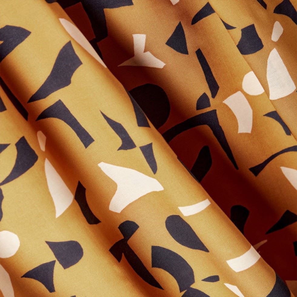 Atelier Brunette Shadow Viscose Modal Fabric Ochre
 