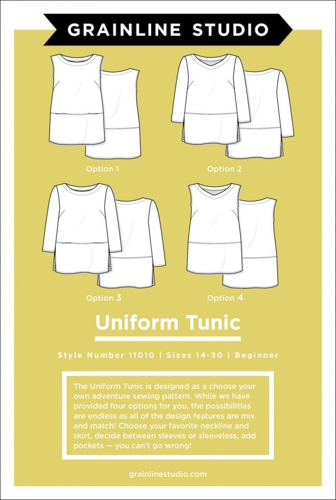 Grainline Studio Sewing Pattern Uniform Tunic