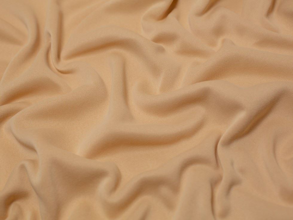 Minerva Core Range Polyester Fleece Back Sweatshirt Stretch Knit Fabric Sand
 
