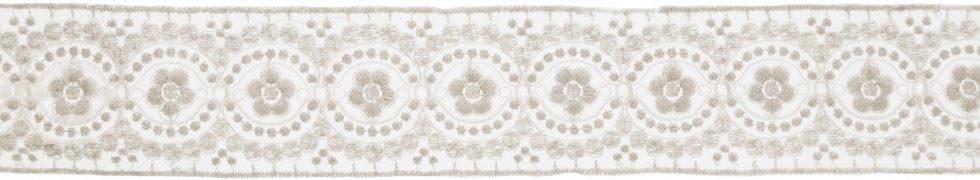 Simplicity Champagne Embroidered Lace Trim