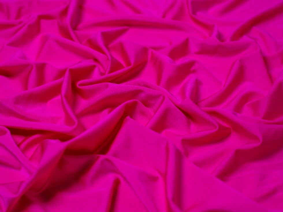 Minerva Core Range Magenta Glossy Activewear Lycra Four Way Stretch Knit Fabric