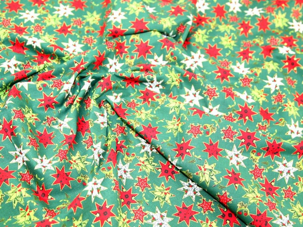 Deadstock 100% Cotton Fabric Green