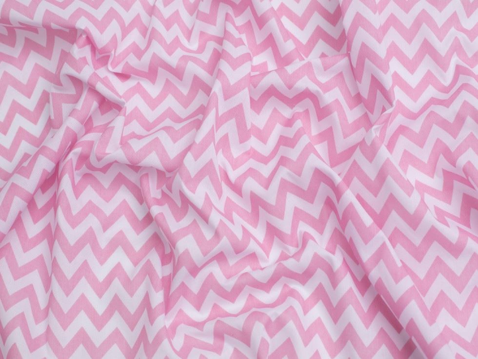 Minerva Core Range Printed Polycotton Fabric Light Pink
 