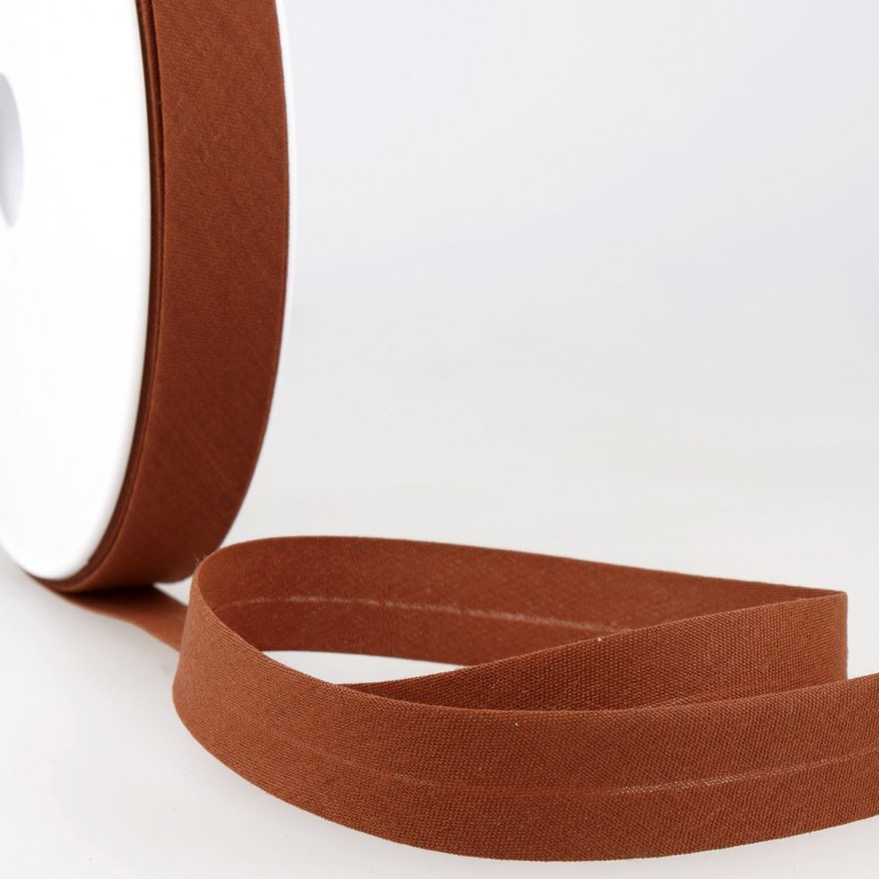 Stephanoise Polycotton Bias Binding Tape Ginger Brown
 