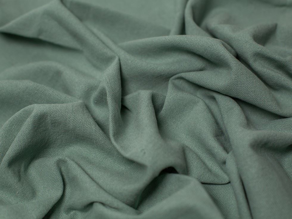Blades Textured Cotton Linen Fabric Teal Green
 