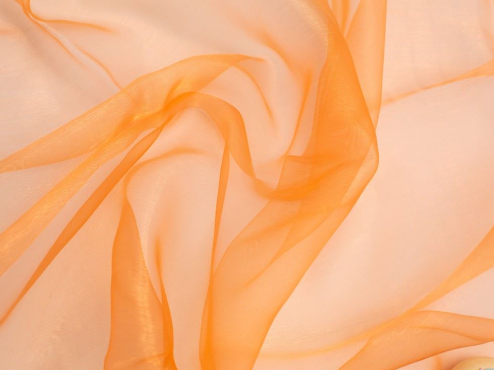 Sheer Organza Fabric Orange
 