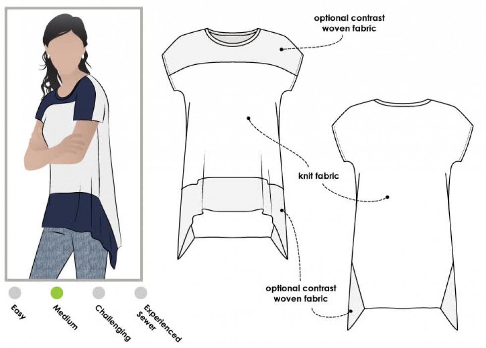Style Arc Sewing Pattern Maris Top
