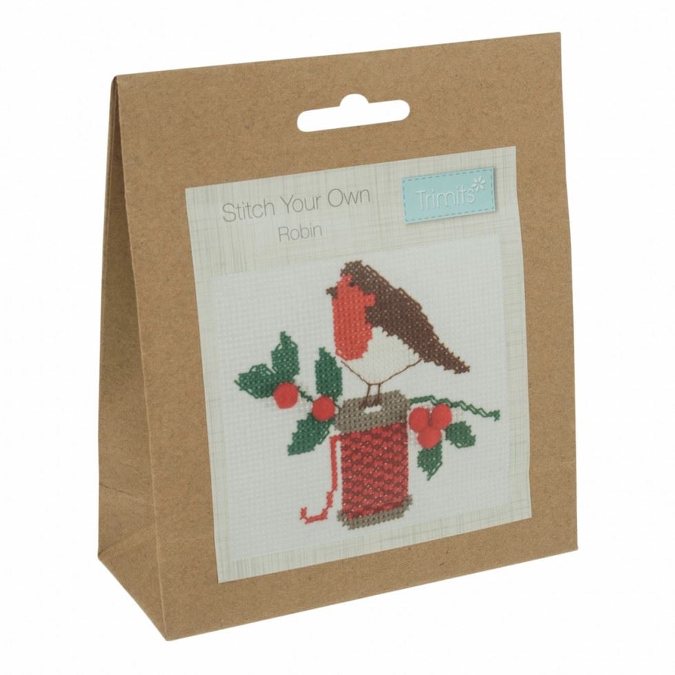 Trimits White Christmas Counted Cross Stitch Kit
