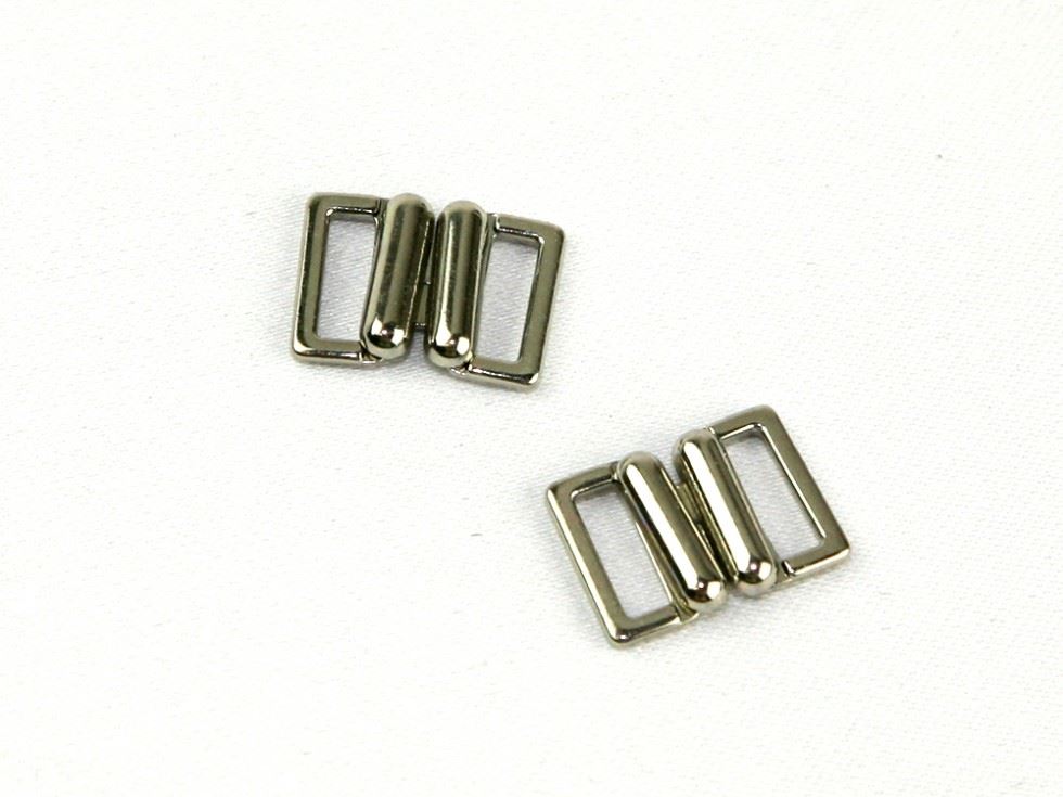 Rectangle Metal Buckle Silver