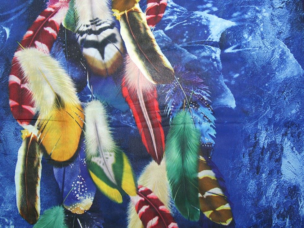 Royal Deadstock Polyester Georgette Fabric