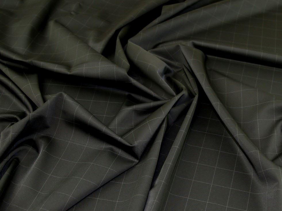 Black & White Deadstock Stretch Woven Suiting Fabric