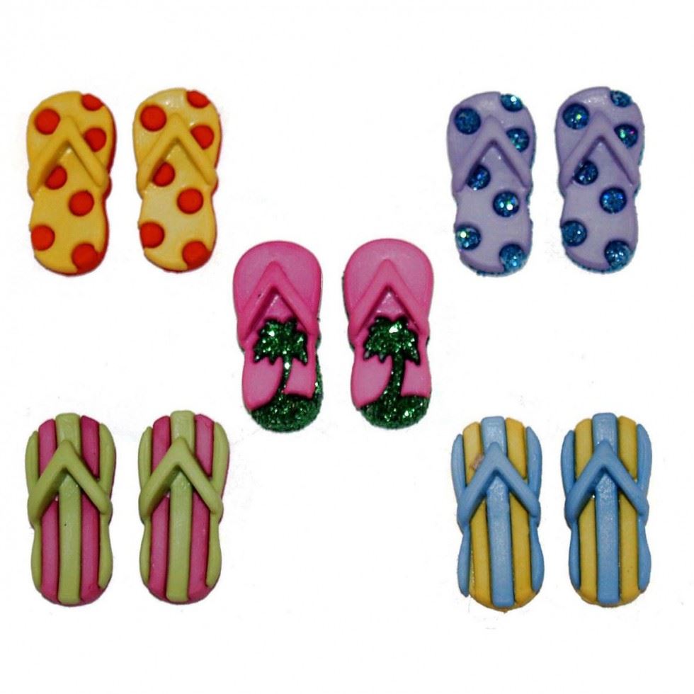 Dress It Up Fab Flops Buttons
 