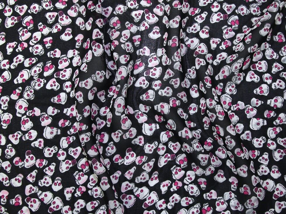 Deadstock Sheer Chiffon Fabric Black
 