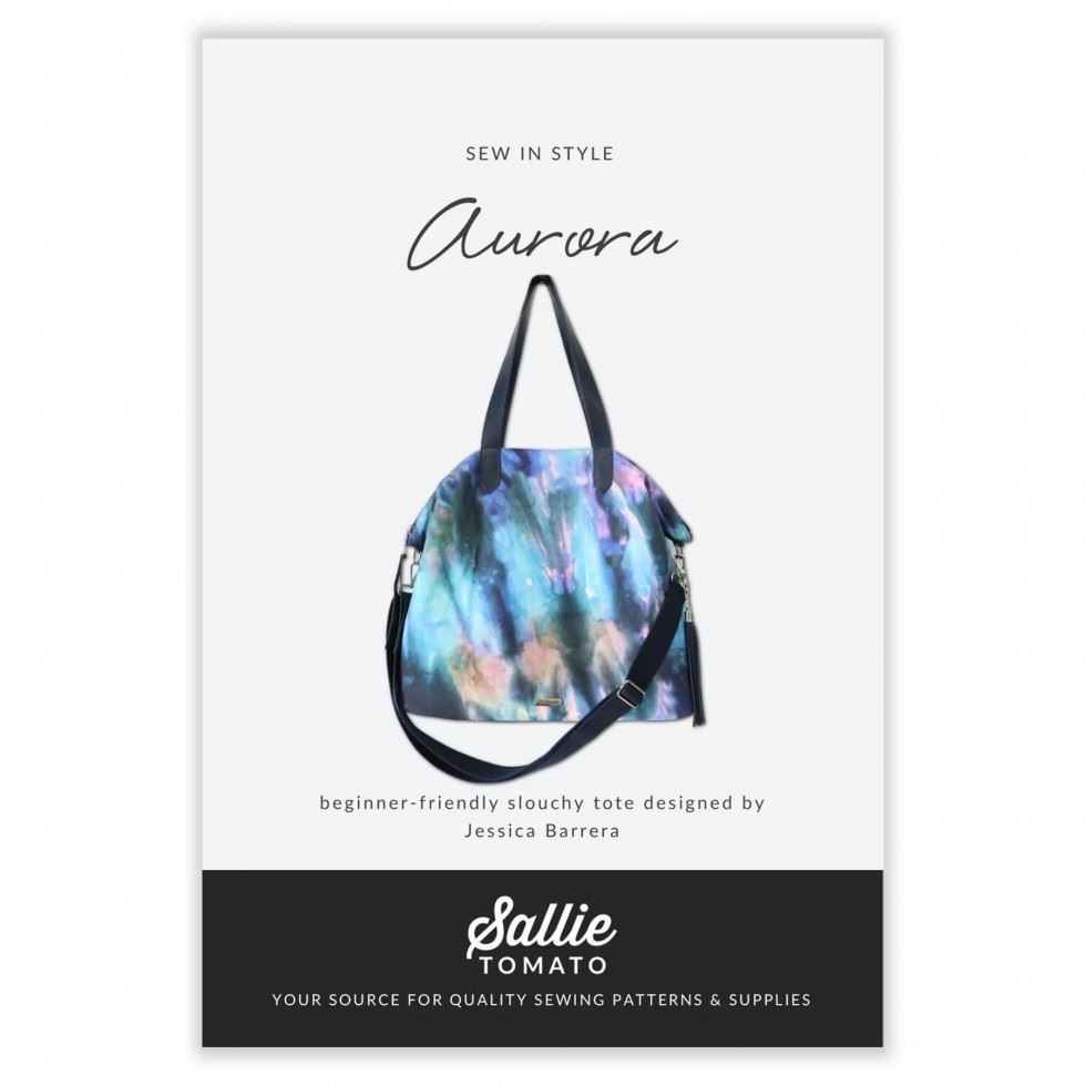 Sallie Tomato Sewing Pattern Aurora Slouchy Tote