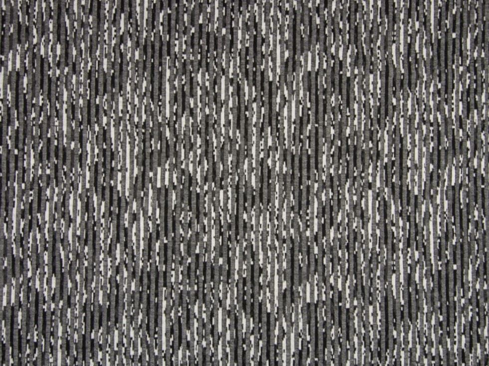 Grey Deadstock Jacquard Stretch Knit Fabric