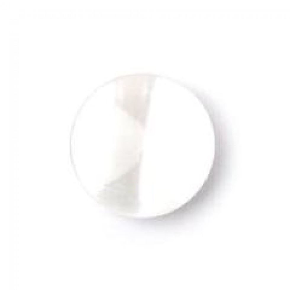 Crendon White Round Glossy Shank Buttons (Value Pack)