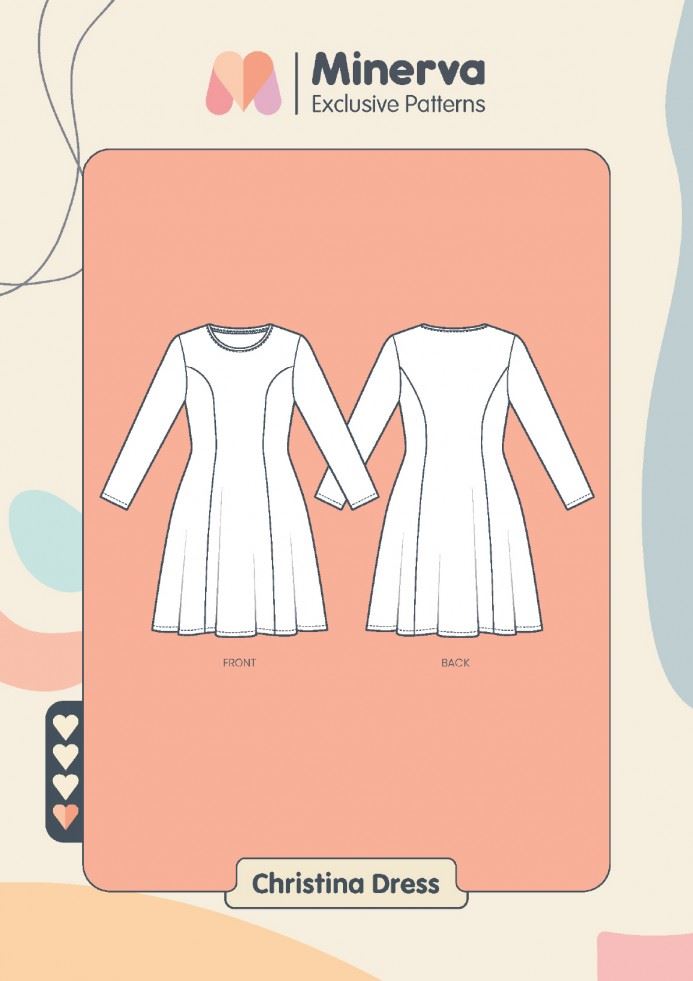 Minerva Exclusive Light Sewing Pattern Christina Dress