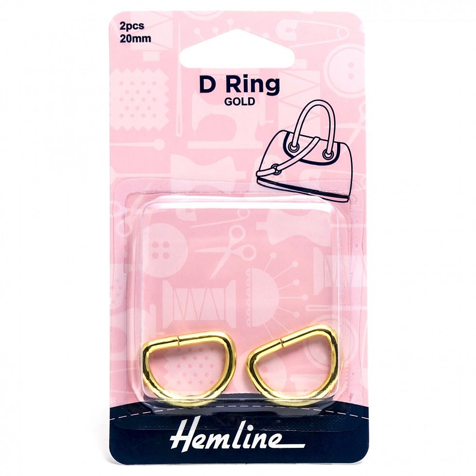 Hemline Gold D Rings